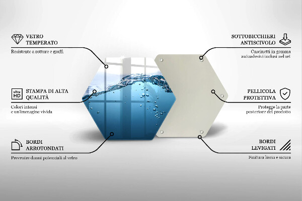 Chopping board Blue water