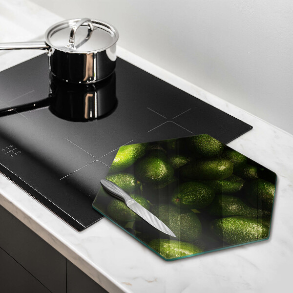 Glass kitchen board Avocado fruit