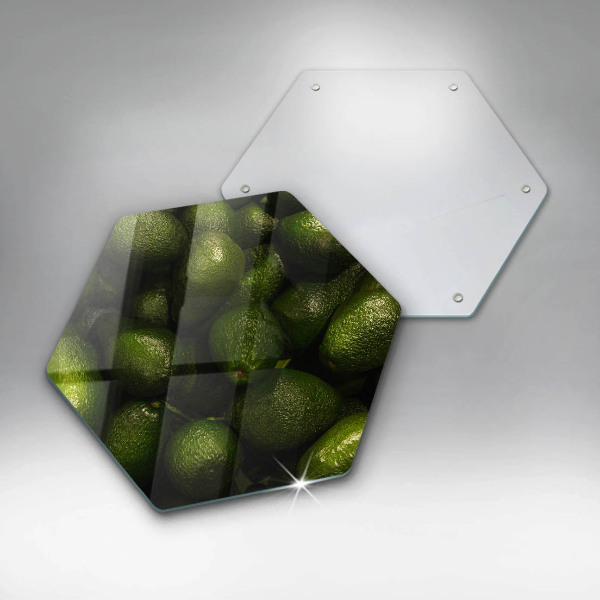 Glass kitchen board Avocado fruit