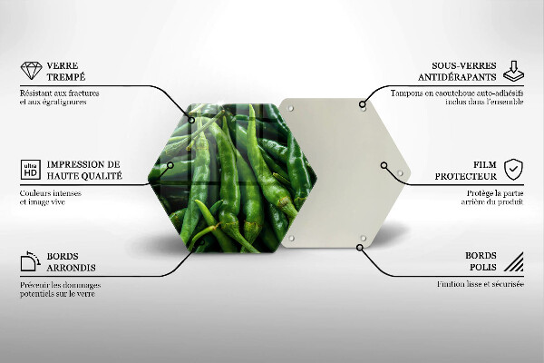 Glass kitchen board Pods peas