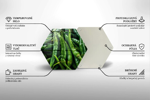 Glass kitchen board Pods peas