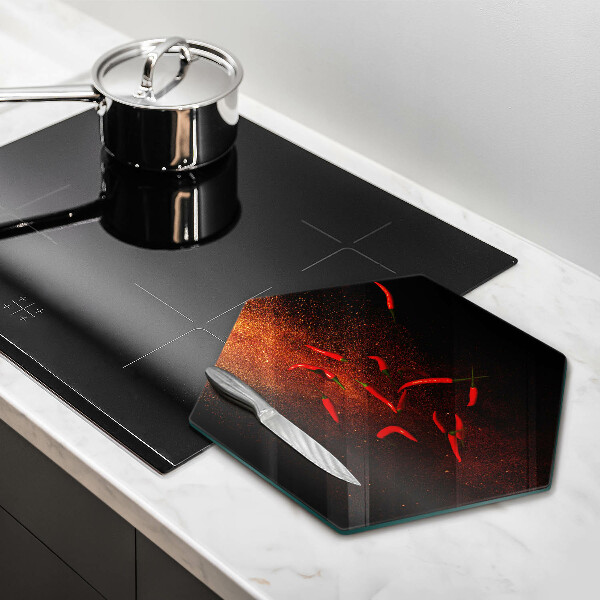 Chopping board Hot chili peppers