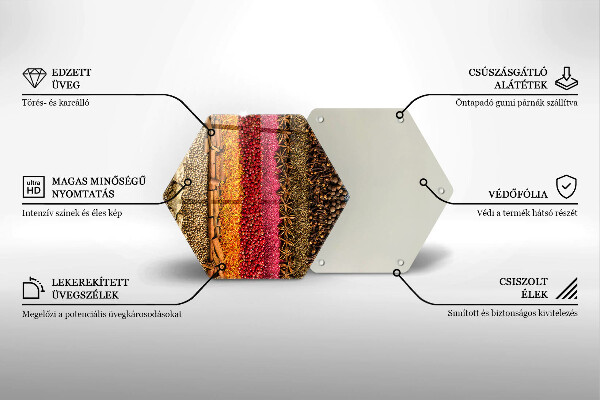 Chopping board Colorful spices