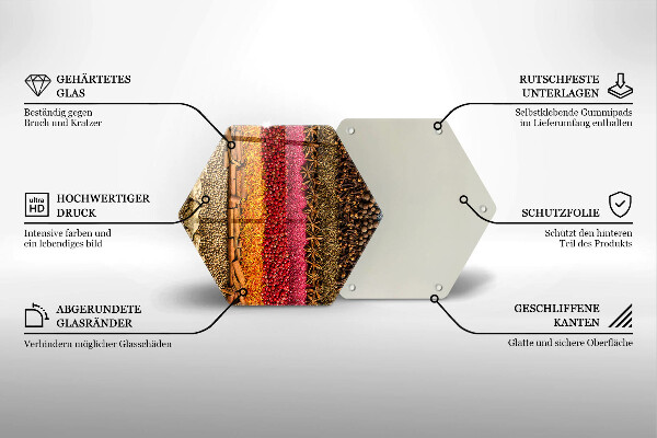 Chopping board Colorful spices