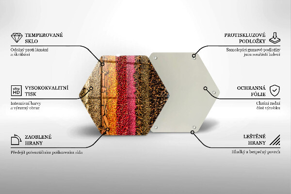 Chopping board Colorful spices