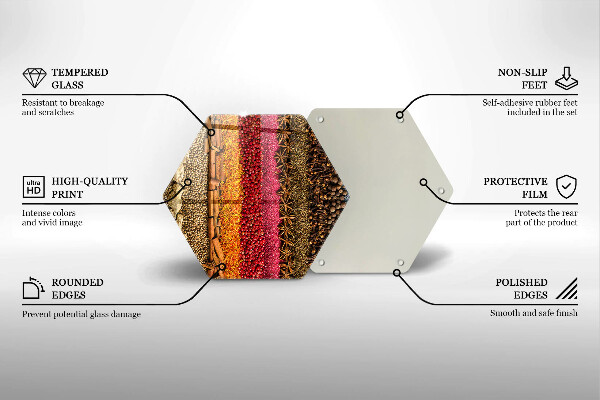 Chopping board Colorful spices