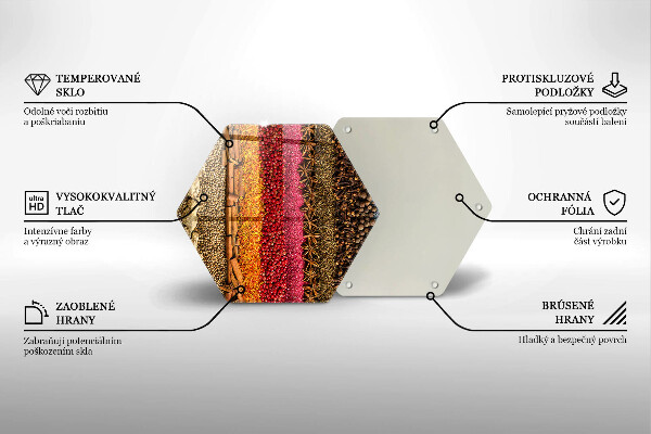 Chopping board Colorful spices