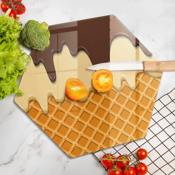 Chopping board Illustration of ice cream