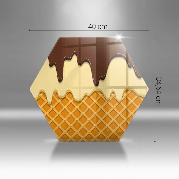 Chopping board Illustration of ice cream
