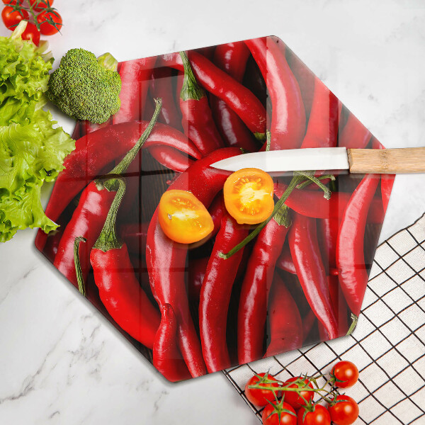 Chopping board Hot chili peppers