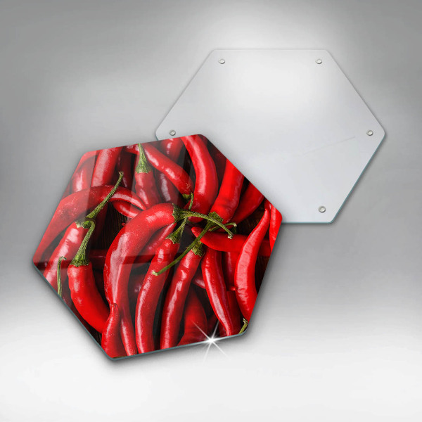 Chopping board Hot chili peppers