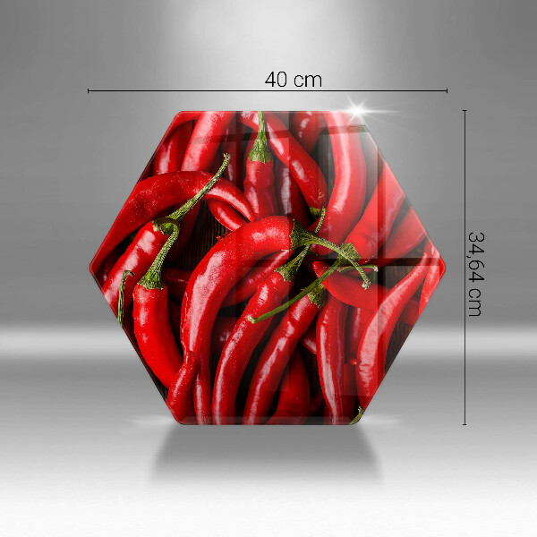 Chopping board Hot chili peppers