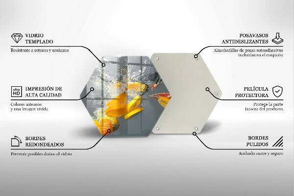 Chopping board Lemons in water