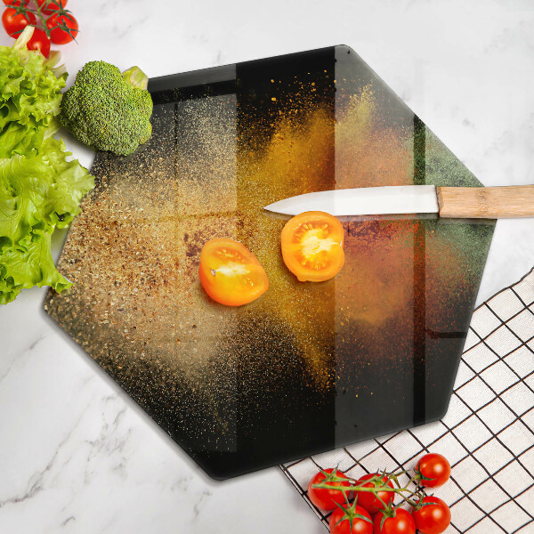 Chopping board Colorful spices