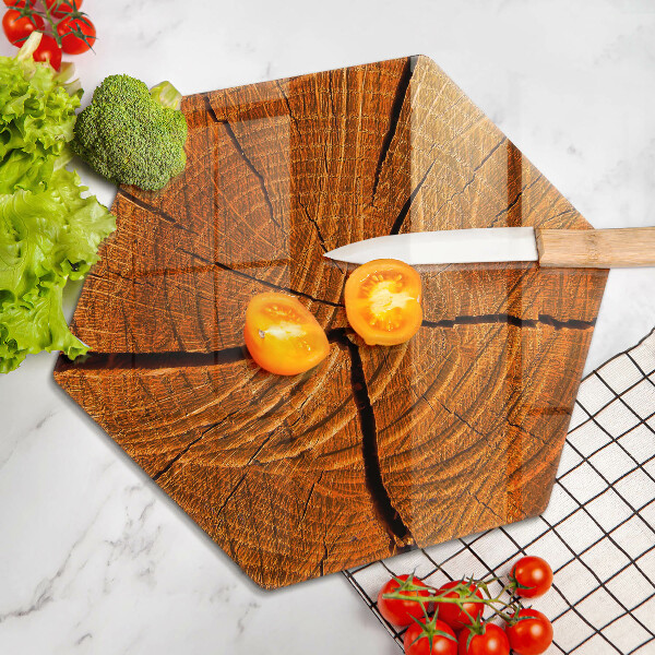 Chopping board Wood trunk structure