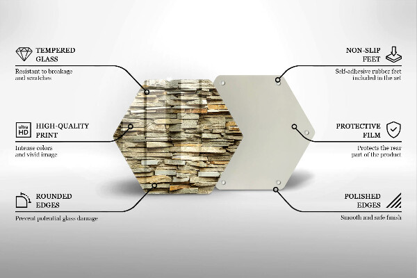 Chopping board Decorative stones