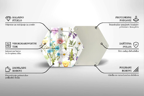 Chopping board Flowers illustration
