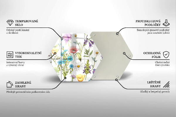 Chopping board Flowers illustration