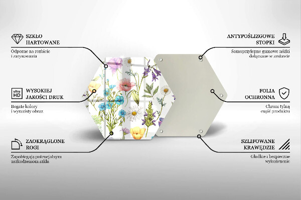 Chopping board Flowers illustration