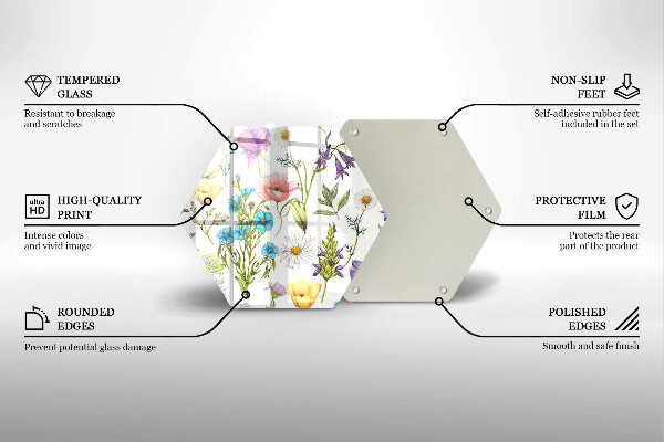 Chopping board Flowers illustration
