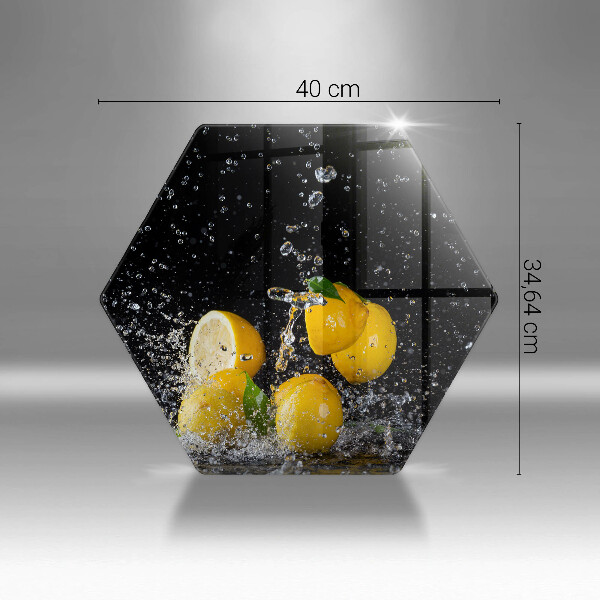 Chopping board Juicy lemon fruit