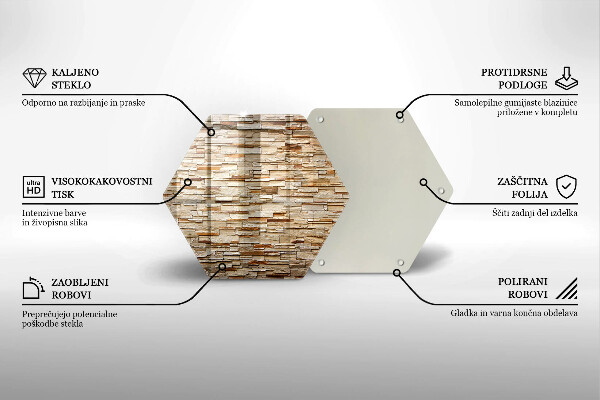 Chopping board Decorative texture stones