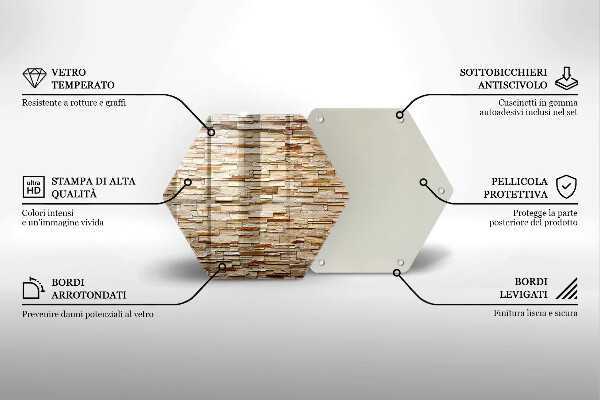 Chopping board Decorative texture stones