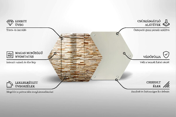 Chopping board Decorative texture stones