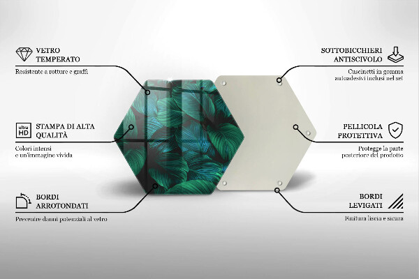 Chopping board Jungle leaves