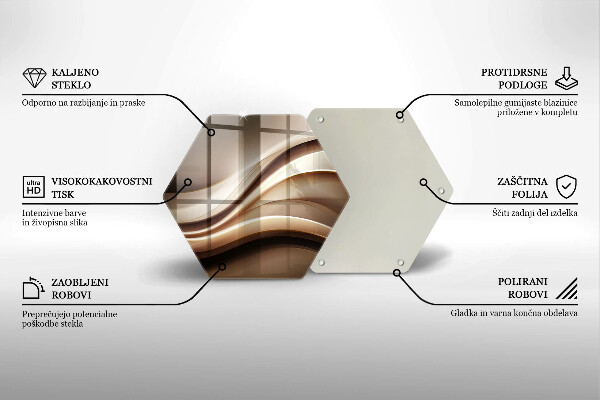 Chopping board Abstraction mild lines