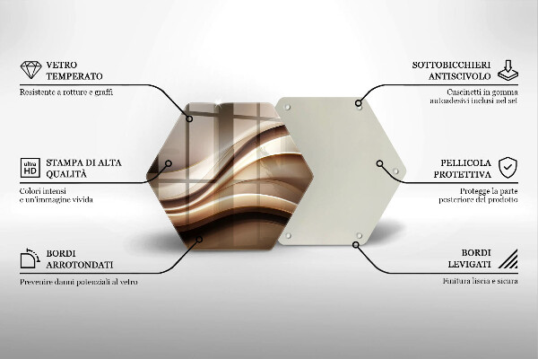 Chopping board Abstraction mild lines
