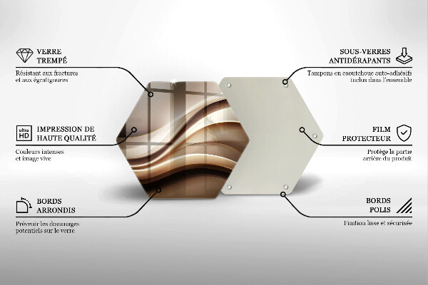 Chopping board Abstraction mild lines