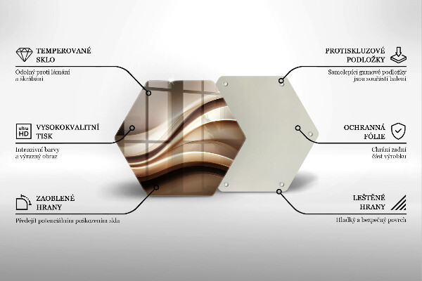 Chopping board Abstraction mild lines