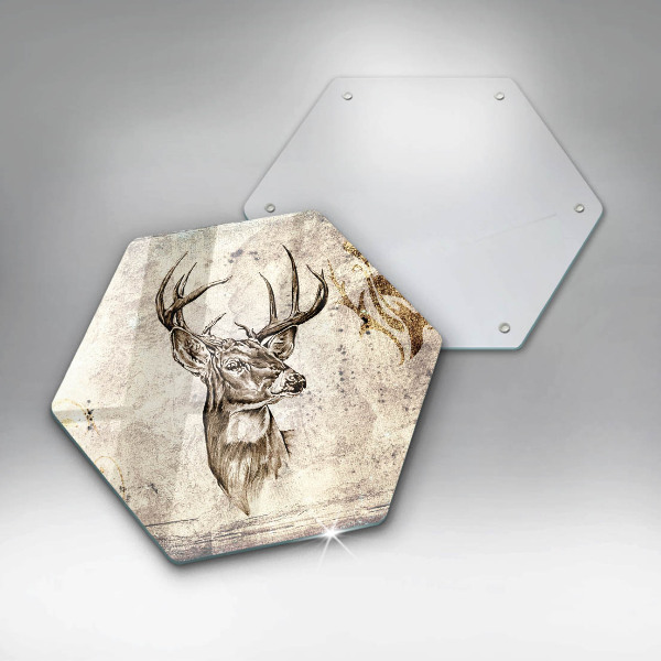 Chopping board Illustration deer animal