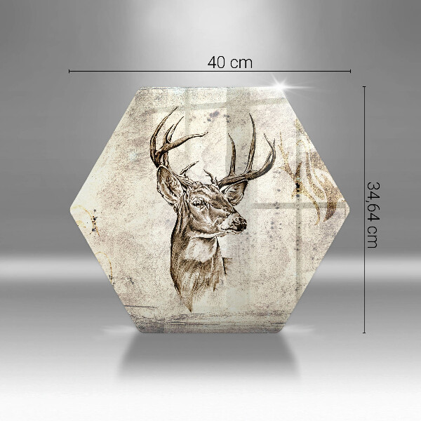 Chopping board Illustration deer animal