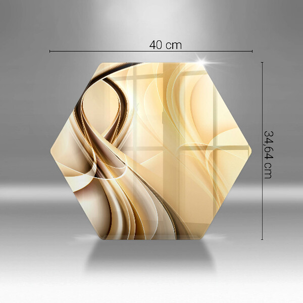 Chopping board glass Abstraction of smoke