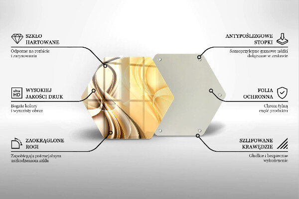 Chopping board glass Abstraction of smoke