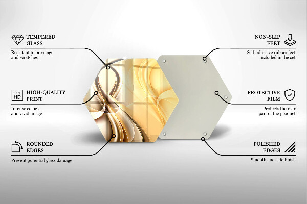 Chopping board glass Abstraction of smoke