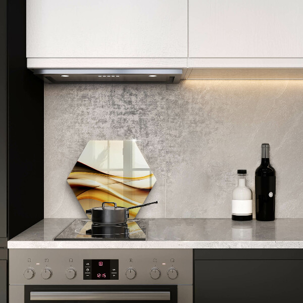 Chopping board glass Abstraction smoke lines