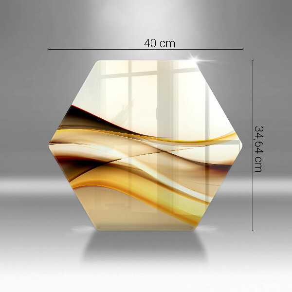 Chopping board glass Abstraction smoke lines