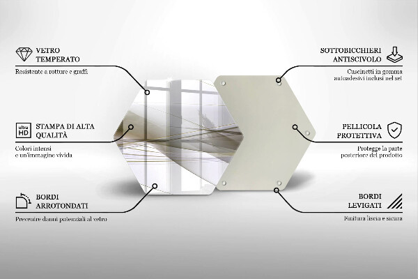 Chopping board Abstraction Design lines