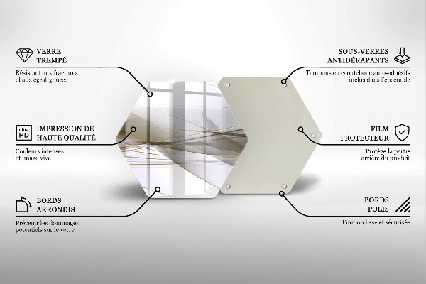 Chopping board Abstraction Design lines
