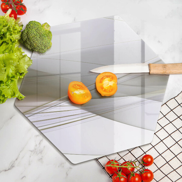 Chopping board Abstraction Design lines