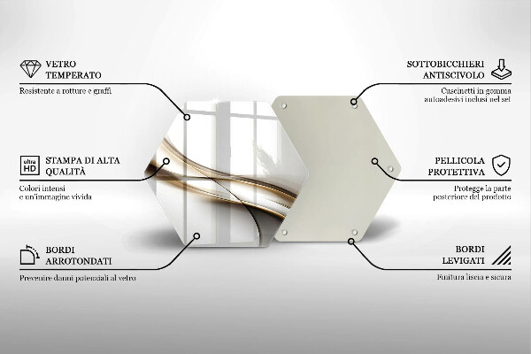Chopping board Mild abstraction lines