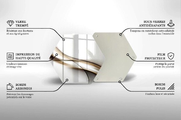 Chopping board Mild abstraction lines