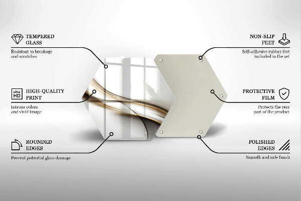 Chopping board Mild abstraction lines