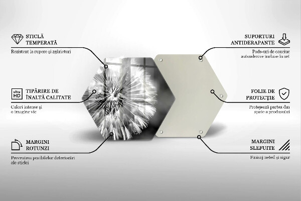Chopping board Delicate dandelion