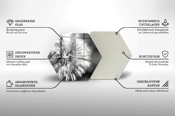 Chopping board Delicate dandelion