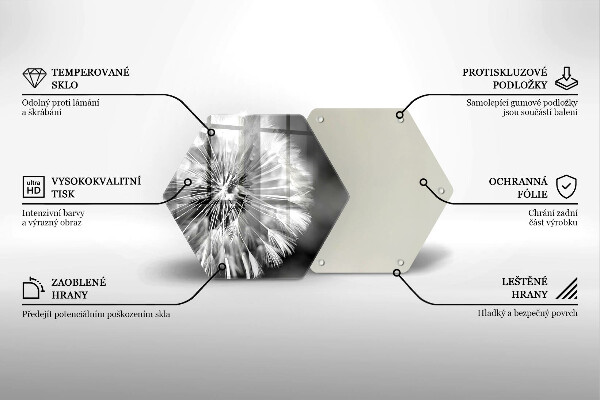 Chopping board Delicate dandelion