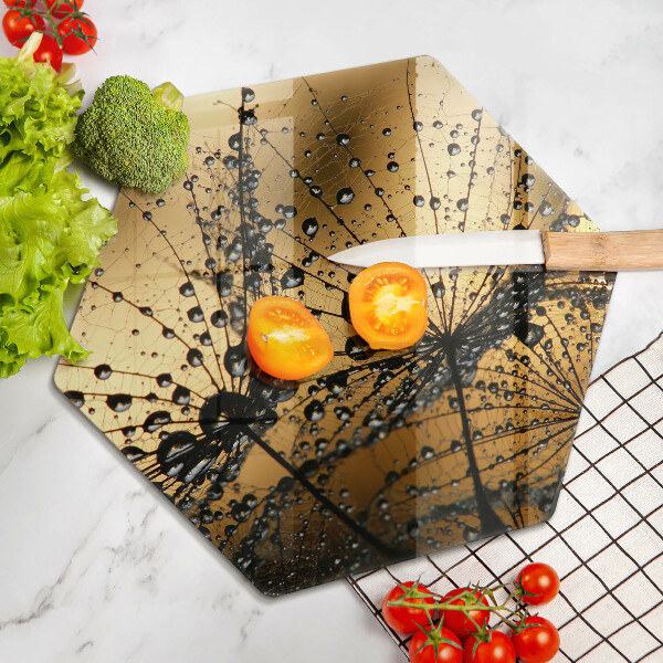 Chopping board Rosa and dandelions